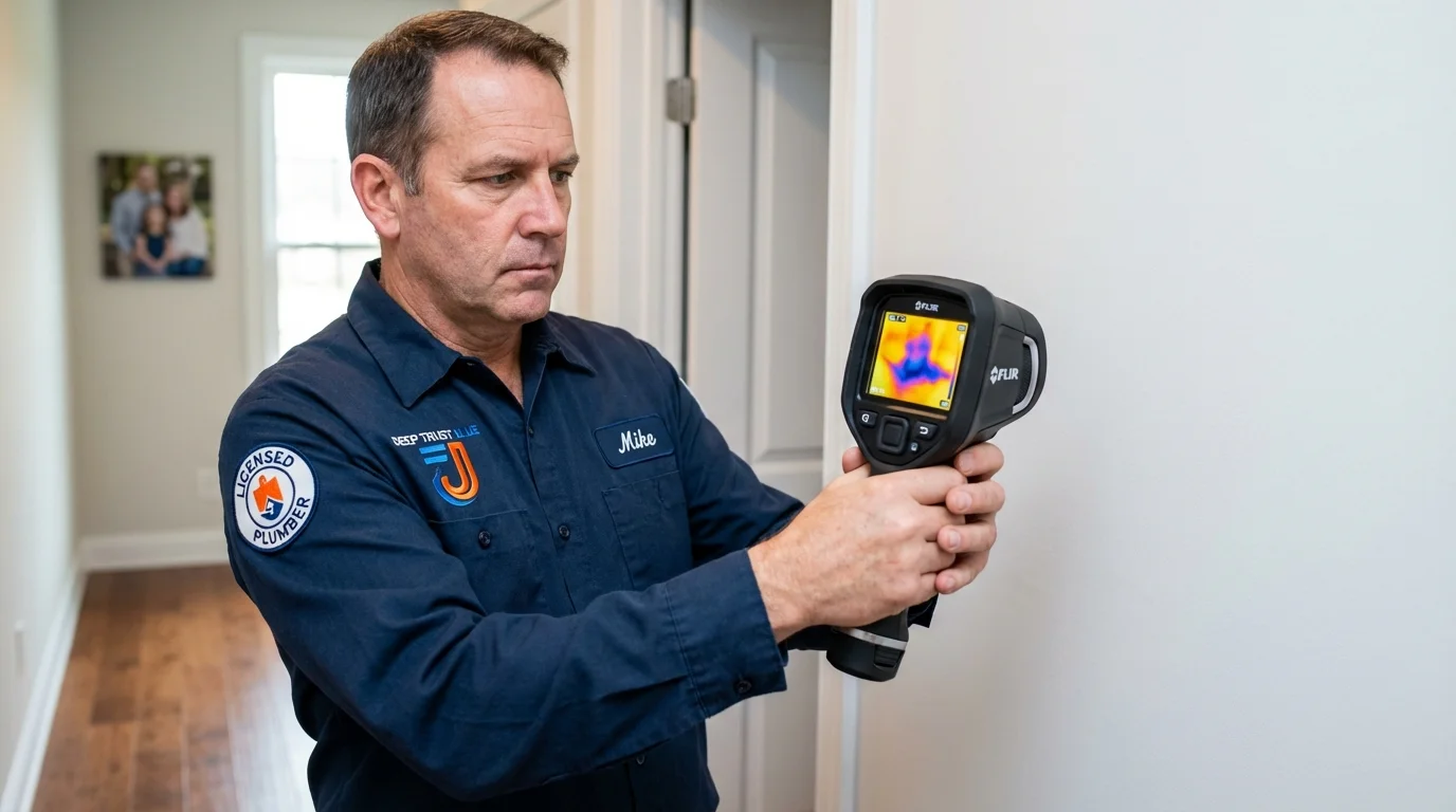 Thermal imaging leak detection by Johns Plumbing LLC in Monett